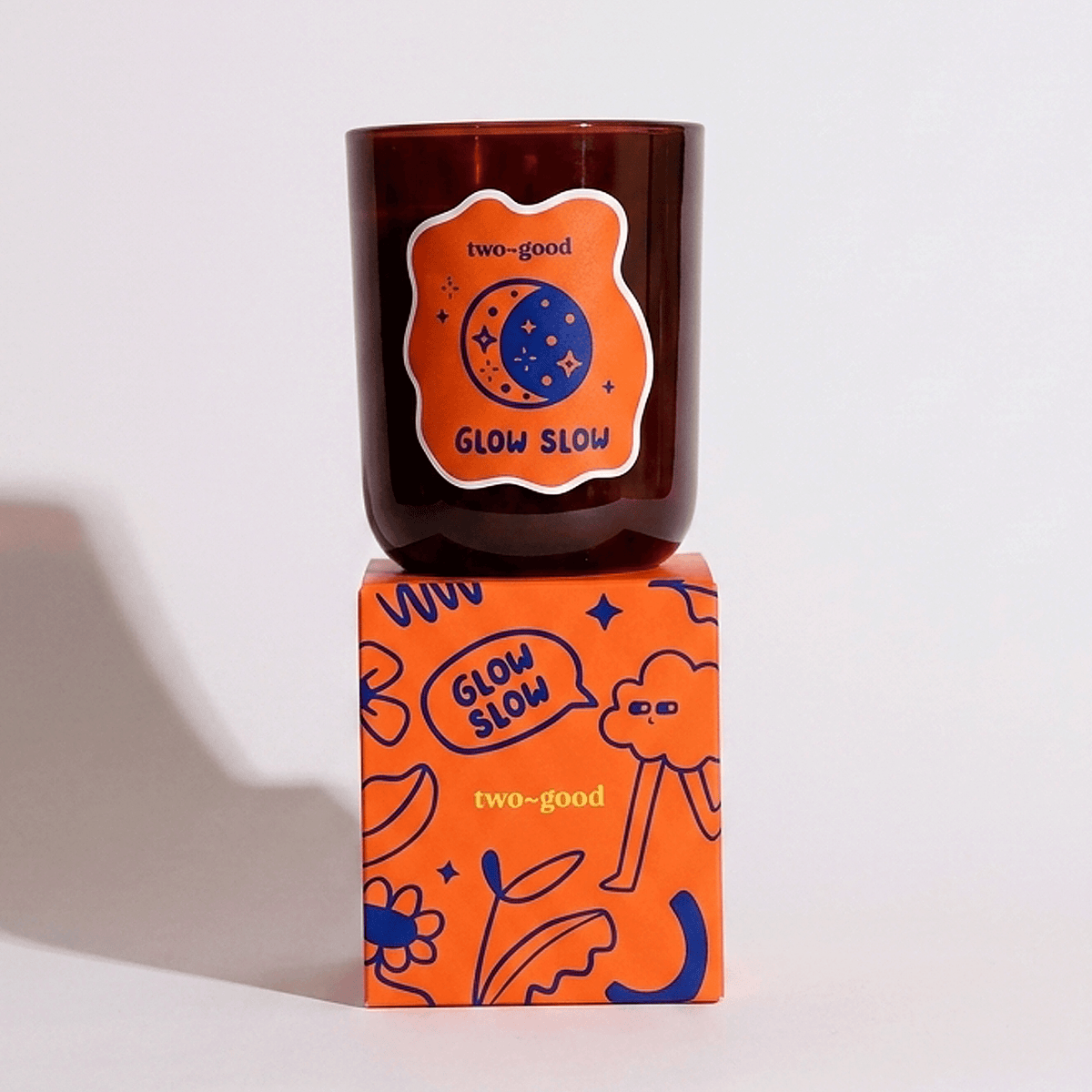 Glow Slow citrus, clove and woods soy wax scented candle by two~good